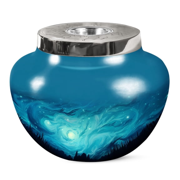 KARYLIZ Forest Urn - Burial Urns For Ashes - Cremation Large Urns For Ashes (Size - 10 INCH)