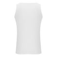 thumbnail image 4 of Sleeveless Shirts For Men Qiggri Fashionable Men's Solid Color Tight Fitting Round Neck Sleeveless Top Mens Tank Tops Workout, 4 of 5