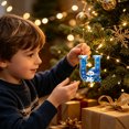 thumbnail image 5 of QISIWOLE Bluev Christmas U-Letter Ornaments with Snowman Design, 3.15 Plastic Initial Alphabet Hanging Ornament, Personalized Gift for Christmas Tree Indoor Home Decor, 5 of 7