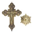 thumbnail image 1 of Crucifix, Estilo Vintage de Pie de Pie Compacto Design Compacto Base para decoración para Regalos Navideños, 1 of 7