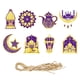 thumbnail image 1 of 8 adornos Eid Mubarak, adornos de Ramadán, accesorios de bricolaje, decoraciones colgantes para Púrpura, 1 of 8