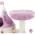thumbnail image 5 of TRIXIE My Kitty Castle Plush 35.5" Cat Tree, Sisal Scratching Posts, Rustling Fabric Beige, 5 of 8