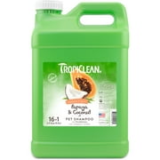 TropiClean Papaya & Coconut Luxury 2-in-1 Shampoo and Conditioner for Pets, 2.5 gal - Made in USA