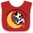 thumbnail image 3 of Inktastic Cow Jumped over the Moon Boys or Girls Baby Bib, 3 of 4