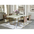 thumbnail image 5 of Modern Dining Table - Gold Frame, Ash Veneer Top - Contemporary Kitchen Table, 5 of 5