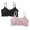 Pink 1PCS & Black 1PCS, variant on SHenli Girls Training Bra Wireless Starter Sports Bras with Removable Padding Bralette for 10-16 Years