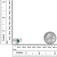 thumbnail image 3 of 10K Yellow Gold and 925 Silver Mercury Mist Mystic Topaz and London Blue Topaz and White Lab Grown Diamond Accent Engagement Ring for Women (1.28 Cttw, November Birthstone, Round 5MM, Size 8), 3 of 4