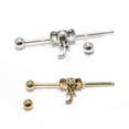 thumbnail image 4 of 2 Lucky Elephant 14ga Industrial Barbells with CZ Gem, 4 of 9