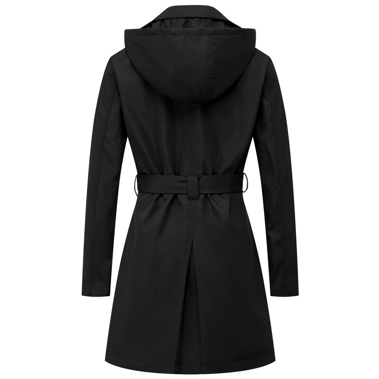 Chrisuno Women's Double Breasted Trench Coat, Mid-Length Chrisuno Women's Double Breasted Trench Coat, Mid-Length