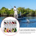 thumbnail image 1 of 10 Uds. De cebos giratorios de pesca, Kit de Señuelos de pesca giratorios de Metal coloridos, señuelos de cuchara, 1 of 8