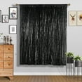 thumbnail image 3 of BalsaCircle 52" x 84" Black Sequined Curtains Drapes Panels Window Treatments Decorations, 3 of 5