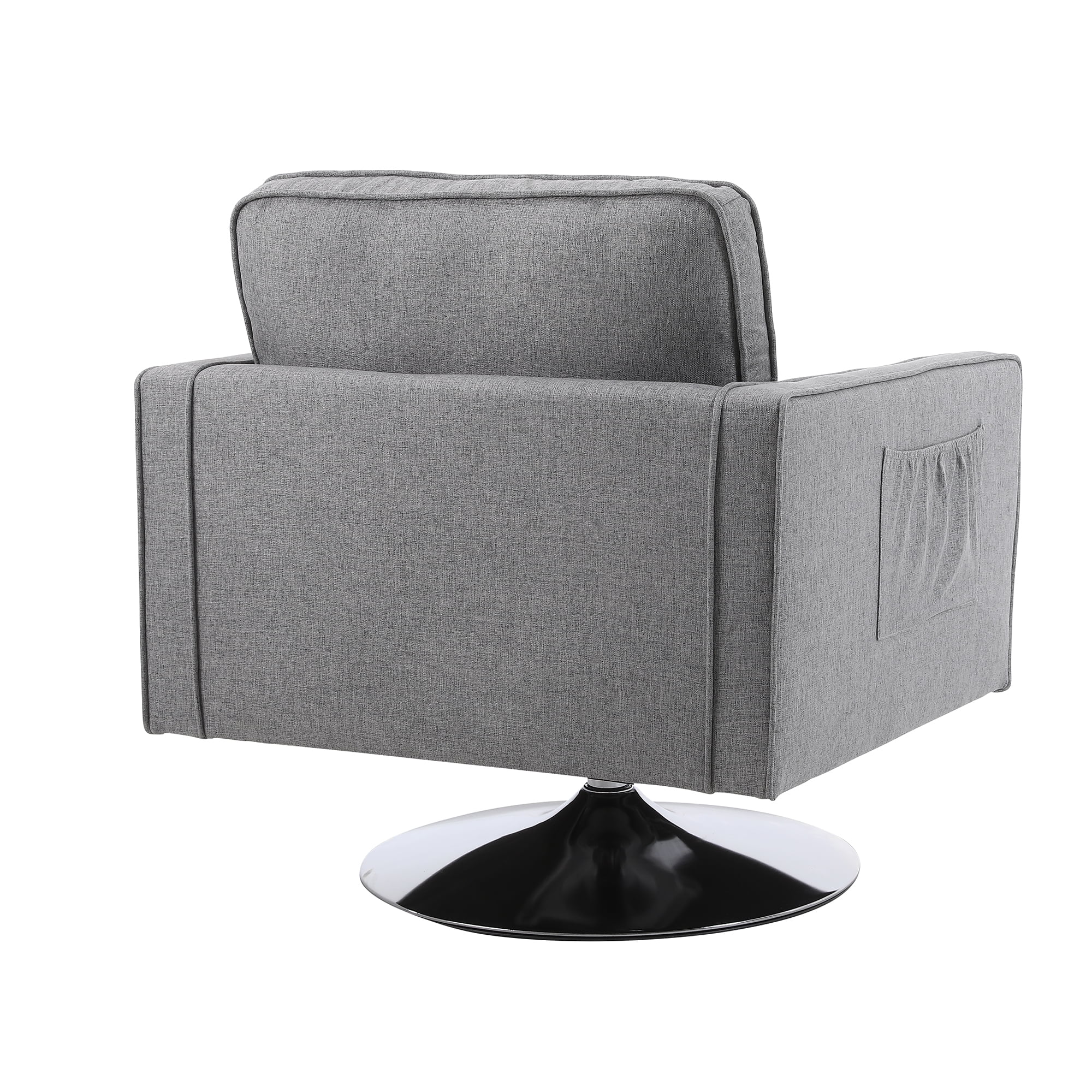 Kadyn Modern Teddy Fabric Swivel Accent Chair with 360 Degree Swiveling for Living Room, Light Grey Kadyn Modern Teddy Fabric Swivel Accent Chair with 360 Degree Swiveling for Living Room, Light Grey