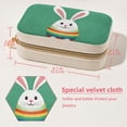 thumbnail image 5 of Easter Luxurious Velvet Travel Organizer Box with Removable Compartment - Ideal Gift for Jewelry Lovers, Necklace Holders, 5 of 7
