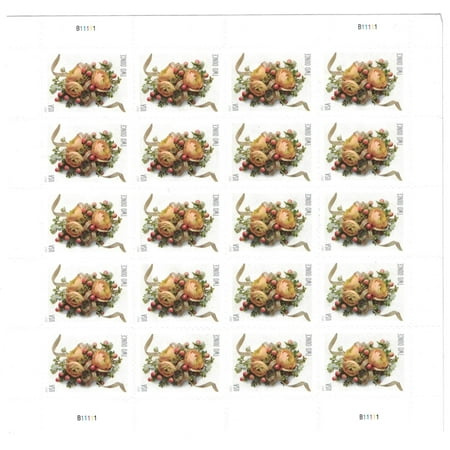 Celebration Corsage Sheet of 20 USPS Forever First Class Two Ounce Stamps Wedding Mother’s Day Proms