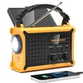 thumbnail image 1 of Radio de emergencia NOAA PPLEE de 12000 mAh con energía solar y manivela, 1 of 6