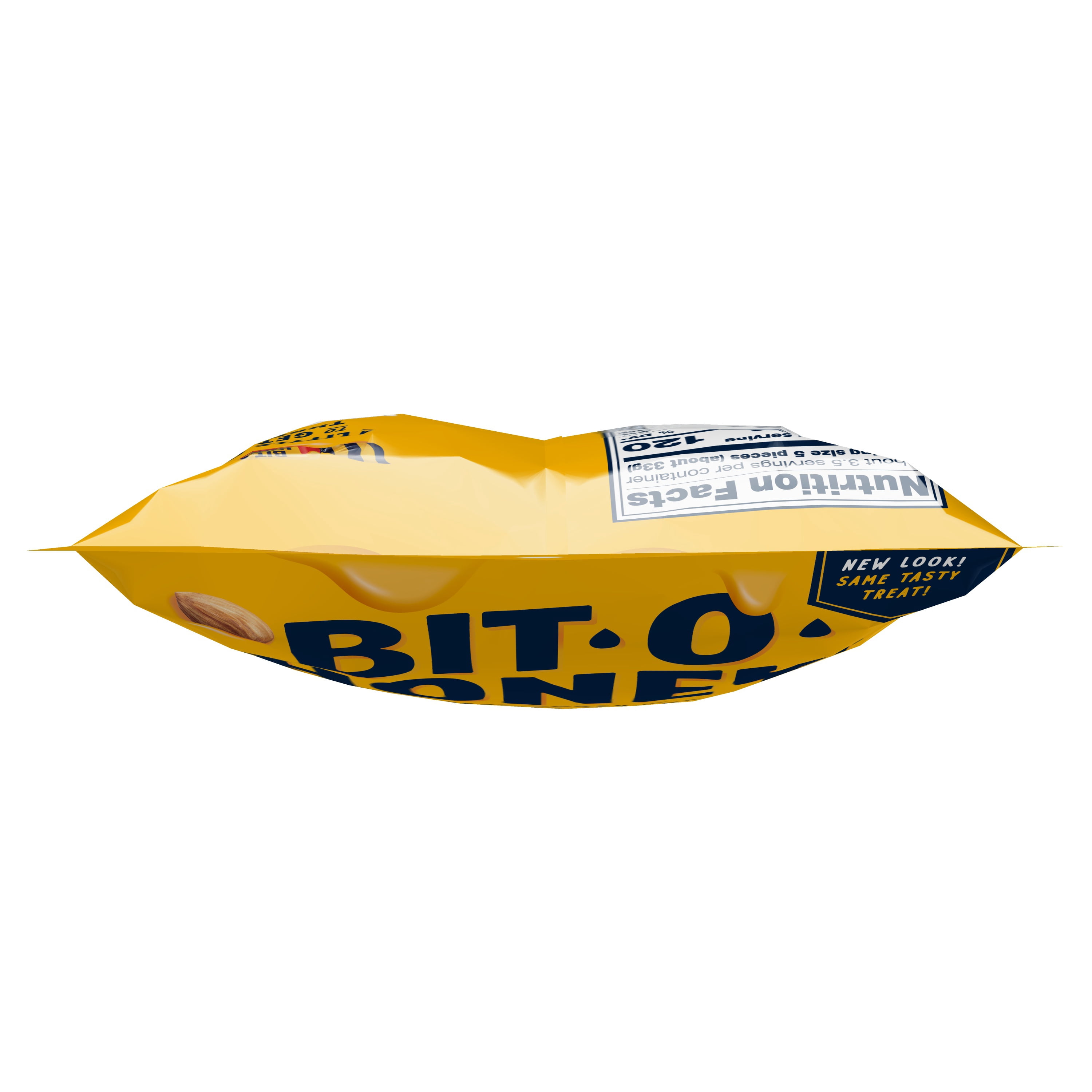 Bit-O-Honey Honey and Roasted Almond Chewy Taffy Candy 4.2oz. Candy Bag Gluten Free, Contains Milk and Eggs