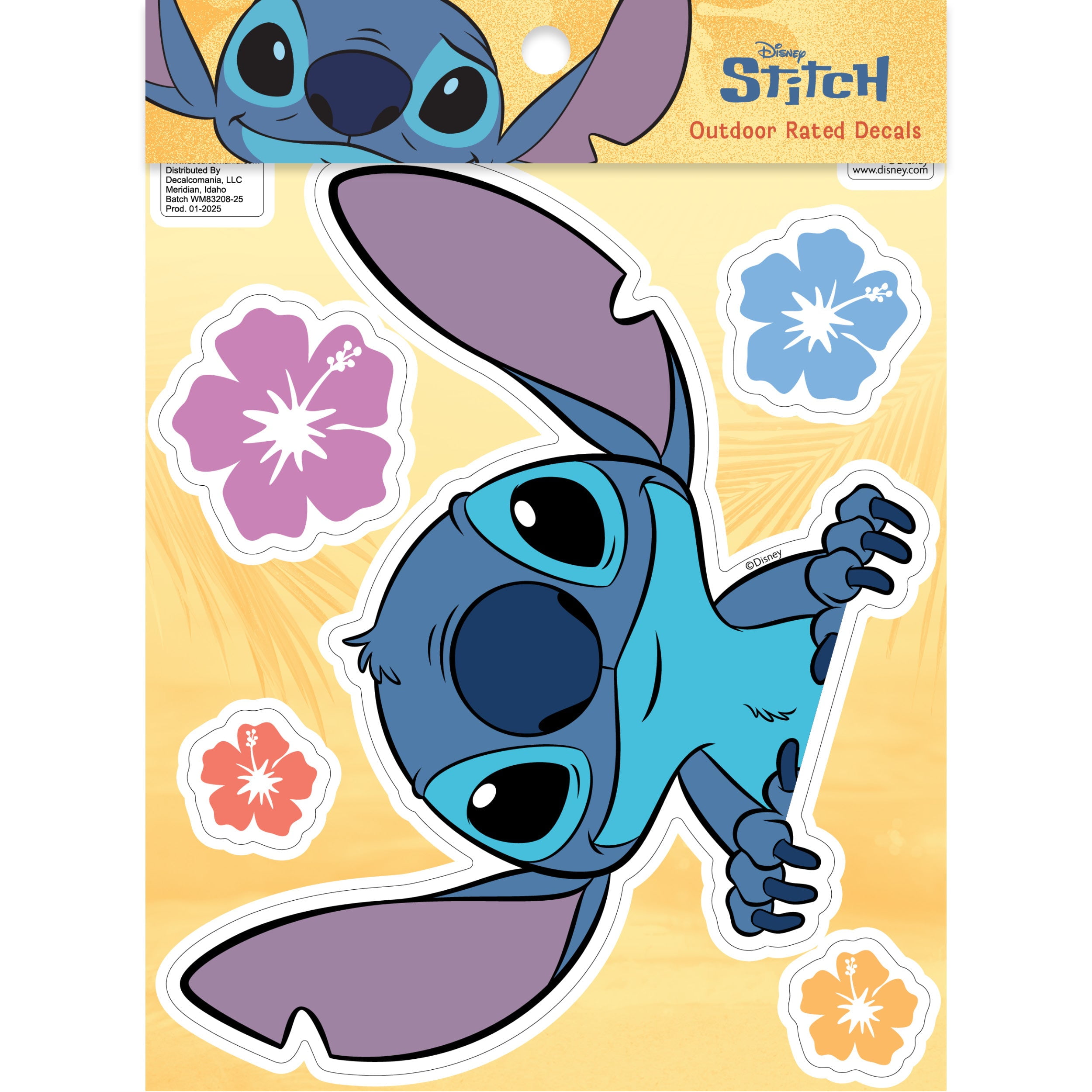 (2 pack) Disney Stitch Peeking Vinyl Car Decal