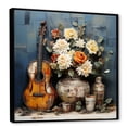 thumbnail image 2 of Designart "Melodies of the Countryside Musical Bliss III" Entertainment Framed Wall Art - Vintage White Music Entryway Framed Wall Art Print, 2 of 6