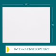 thumbnail image 3 of 9x12 Booklet Envelopes Self Seal - 500 pack - Mailing Large Envelopes 9 x 12 Peel & Seal Closure - Open-Side Blank Plain White 28 lb Paper, for Home, Office and Business, 3 of 6