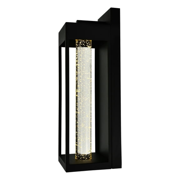 CWI Lighting Rochester LED Integrated Black Metal Outdoor Wall Light