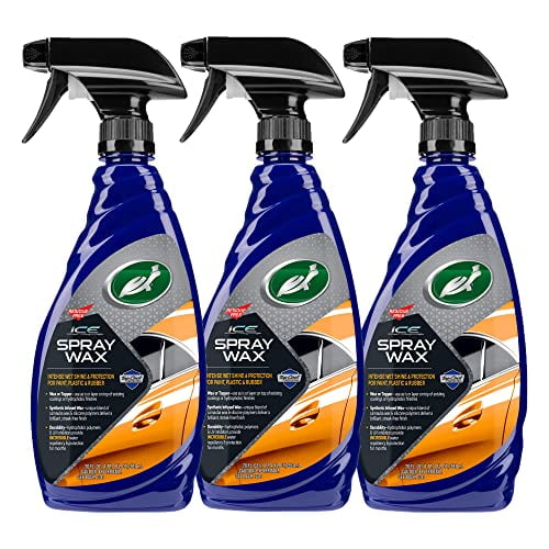 Turtle Wax 53879 ICE Spray Wax, Ultimate High Shine Wax Finish, for Use on Car Paint, Trim and Plastics, Safe for Motorcycles, RV's, Trucks & More, 20 oz. (Pack of 3)