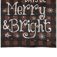 thumbnail image 4 of Northlight Red Buffalo Plaid Merry and Bright Christmas House Flag 28" x 40", 4 of 7