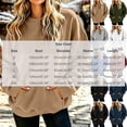 thumbnail image 4 of yillto Women's Sweatshirts Round Neck Long Sleeve Solid Color Loose Casual Fall Tops with Pockets for Ladies, 4 of 5