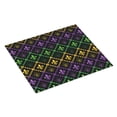 thumbnail image 2 of Vsdgher Mardi Gra Geometric Print Dish Drying Mat, Kitchen Counter Mat, Dish Drying Pad for Dishes, Utensils, Pots and Pans,16" x 18", 2 of 8