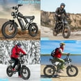 thumbnail image 6 of Ridstar 1500W Electric Bike for Adults,33MPH 48V 20Ah Electric Bicycle ,20" Fat Tire Full Suspension Mountain Bike UL2849, 6 of 8