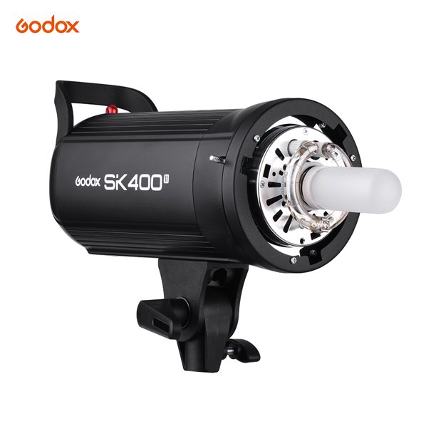 Foco de Estudio Godox SK400II con Transmisión Inalámbrica 2.4G, Potencia Máxima de 400Ws, Índice de Destello 65, Temperatura de Color 5600K, Lámpara de Modelado de 150W, Compatible con 110V, Incluye