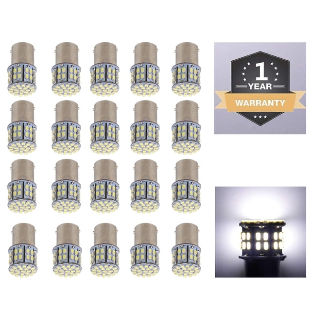 20 piezas 1156 50-SMD LED Luces de parada trasera de señal perfecl