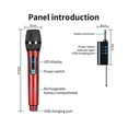 thumbnail image 2 of Equipo de audio LIUXGMXG Tarjeta de sonido Bluetooth recargable multifuncional color Rojo, 2 of 5