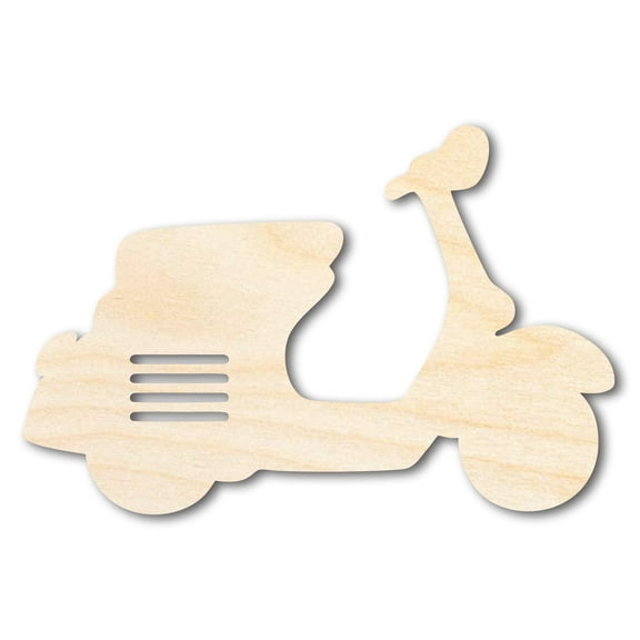 Unfinished Wood Moped Shape 10" / 3/4"