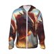 thumbnail image 1 of Fotbe Ferocious Dragon Fury Chaqueta con Protección Solar UPF 50+ para Hombre y Mujer, Camisa con Capucha y Bolsillos-Medium, 1 of 7
