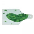thumbnail image 1 of Clover Cutting Board, Heart Created with Shamrocks Nature Love St Patrick's Day, Decorative Tempered Glass Cutting and Serving Board, in 3 Sizes, by Ambesonne, 1 of 2