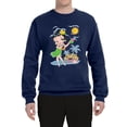 thumbnail image 2 of Wild Bobby, Betty Boop Island Girl Paradise Betty Boop Unisex Crewneck Sweatshirt, Navy, Small, 2 of 5