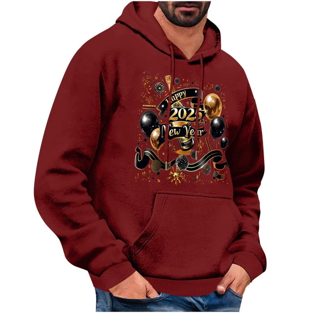 Styesk Sweatshirts pour Hommes Mode Imprimée Décontractée Sports à Capuche Manches Longues Chandail à Capuchon Chandail à Capuchon