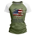 thumbnail image 6 of Women’s Fashion Printed Short Sleeve Top American Flag Graphic Casual Crew Neck Loose Fit T-Shirt for Daily Wear, 6 of 9