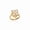 JZ3828G, variant on Women’s Spinning Clover Ring, Adjustable Open Band, Gold/Silver Tone with Cubic Zirconia, Stress Relief Fashion Jewelry