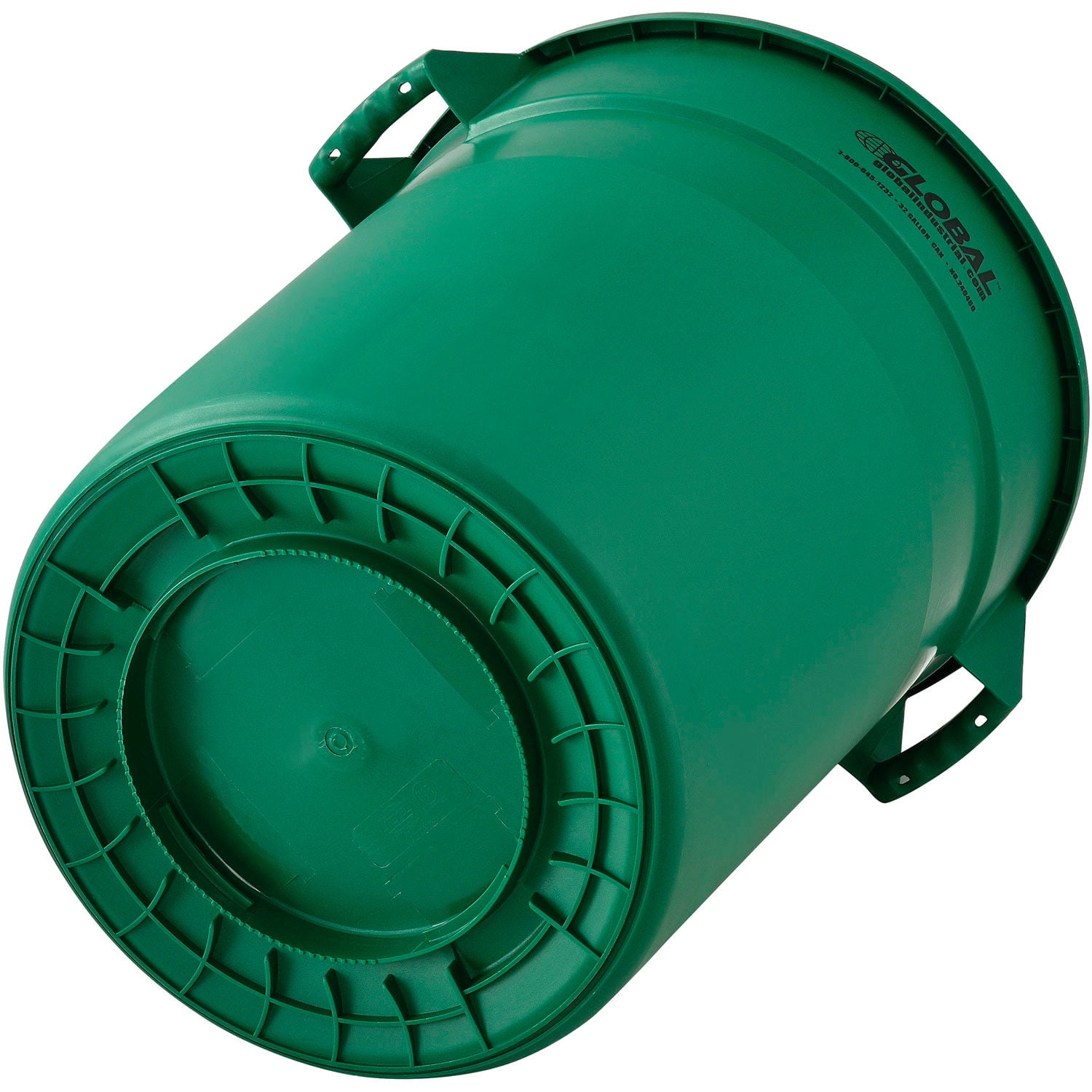 Global Industrial Plastic Trash Can - 32 Gallon Green