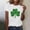 White, variant on St Patricks Day Shirt Women Shamrock Graphic Tees St Patty's T-Shirt Green Irish Tops