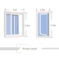 thumbnail image 4 of Cameland Indoor Insect Fly Screen Curtain Mesh Bug Mosquito Netting Door Window Black, 4 of 7