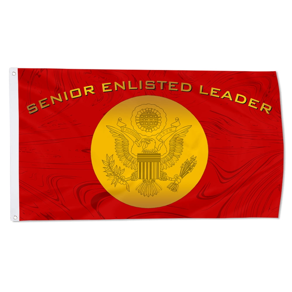 Cayyon Senior Enlisted Leader Flag 3x5Feet Military Banner with 2 Brass ...