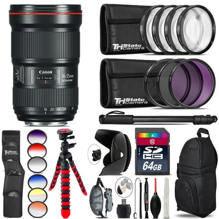 Image of Canon 16-35mm 2.8L III USM Lens + Graduated Color Filter - 64GB Accessory Kit