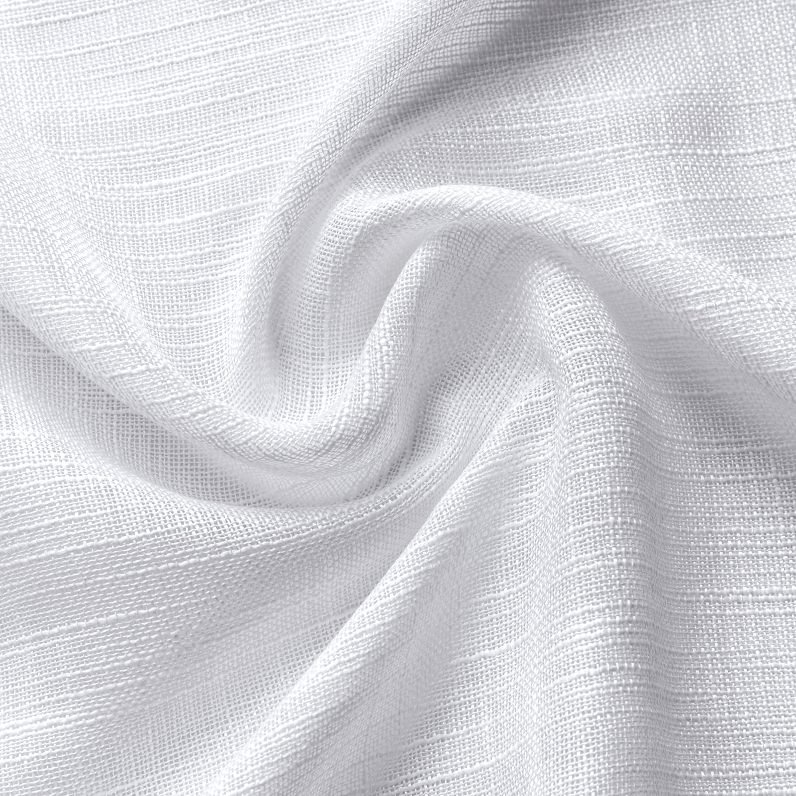 Lapalife 2 Panels Short Sheer Curtains, Rod Pocket Farmhouse Kitchen Curtains Cafe Curtains for Small Windows, Short Sheer Tier Curtains for Kitchen, Cafe, 25"x 36", White