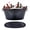 black, variant on BREKX Colt Cylindrical Smooth and Hammered Beverage Tub, Rustproof