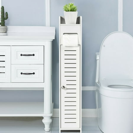 Gymax Small Bathroom Storage Corner, Small Bathroom Floor Cabinet