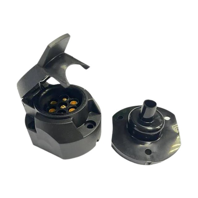 UOYOTT Automotive Components European Standard 7P Waterproof Socket Trailer Socket RV Plug