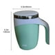 thumbnail image 2 of pstuiky Taza de acero inoxidable con agitador automático, taza magnética para personas perezosas, taza magnética automática, taza de café portátil, tazas personalizables con impresión, 2 of 6