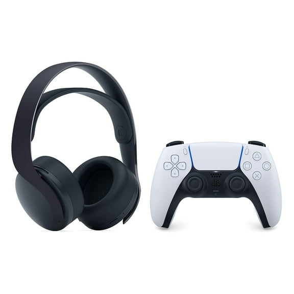 Sony PlayStation 5 PULSE 3D Wireless Gaming Headset and DualSense Controller Bundle - Glacier White